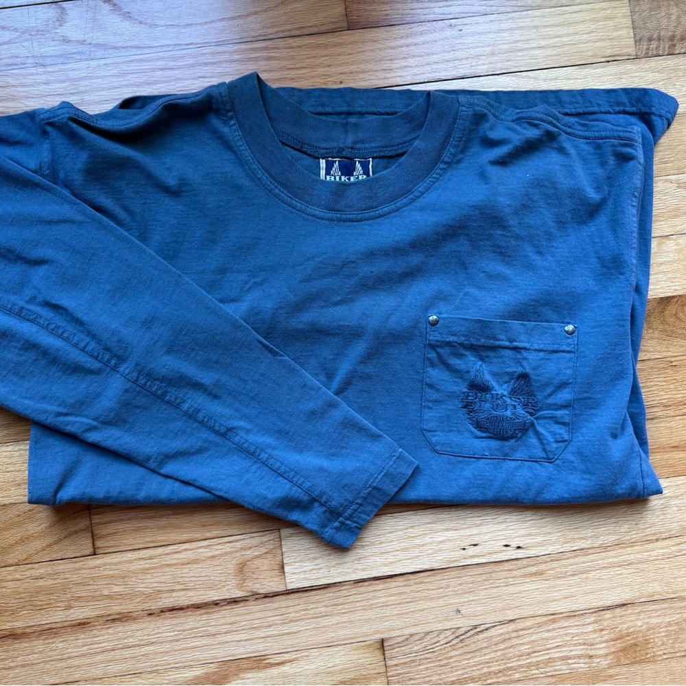 NWOT Men's Harley Davison, Biker Blues Long Sleeve Shirt